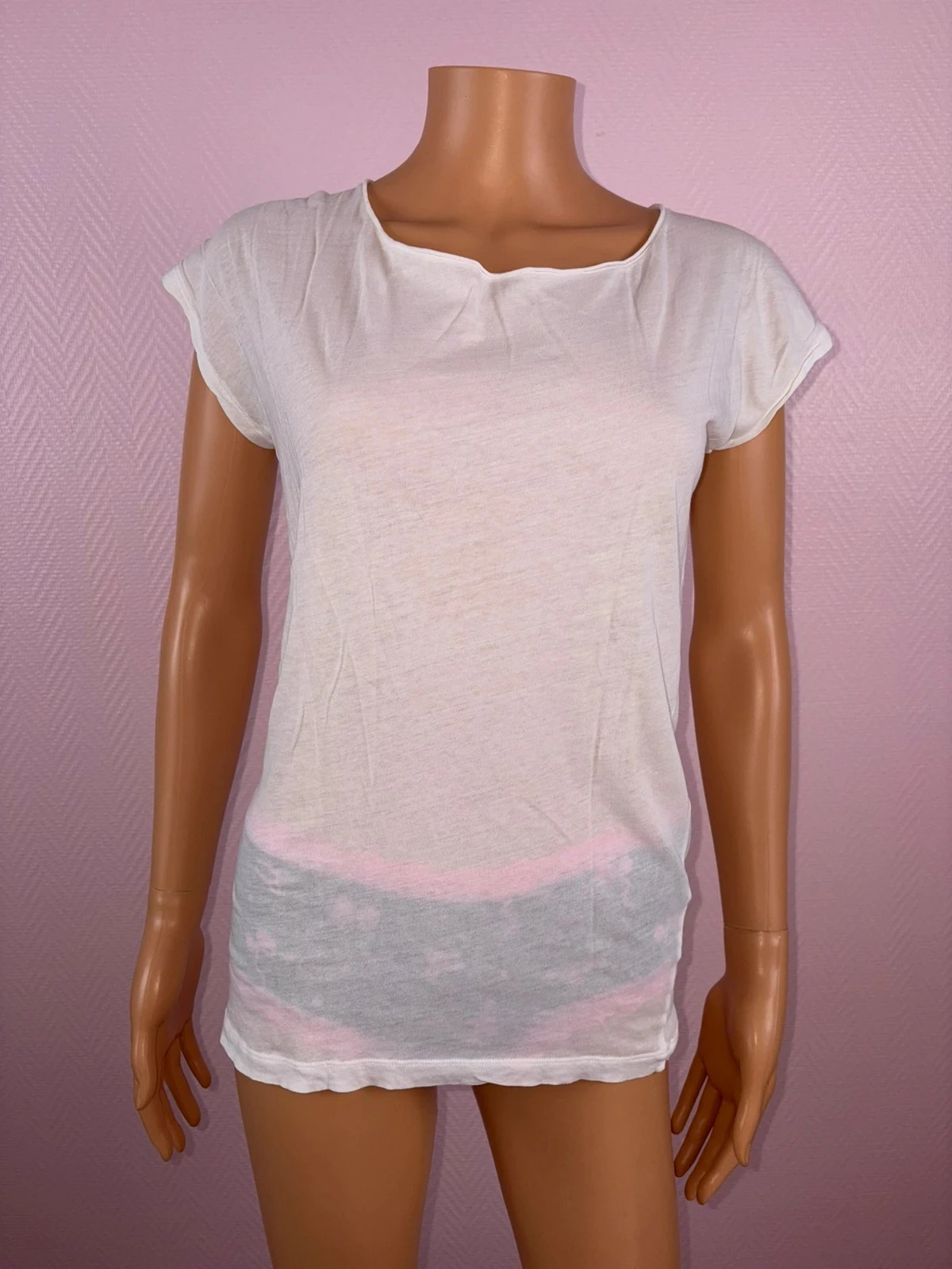 T-shirt leve, americano, vintage, tamanho M – photo 2
